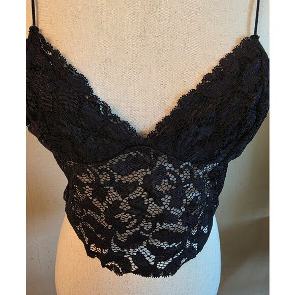 Free People Intimately Women's Bralette Camisole SZ Small Sheer - Picture 3 of 6